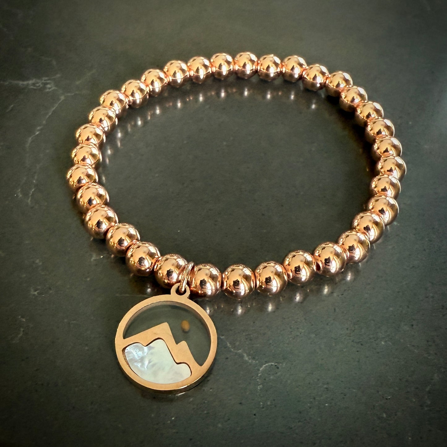 Jewelry - 6mm FAITH MUSTARD SEED 14K Rose Gold & Copper Bracelet
