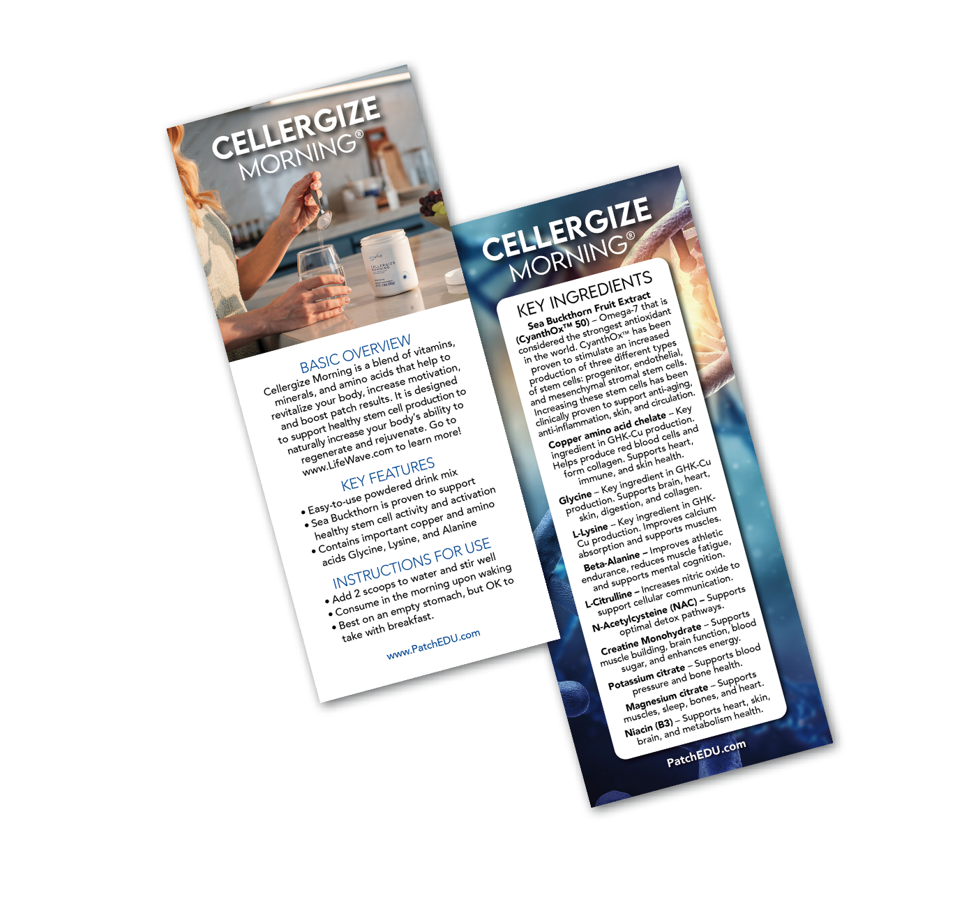 Cellergize Morning Cards