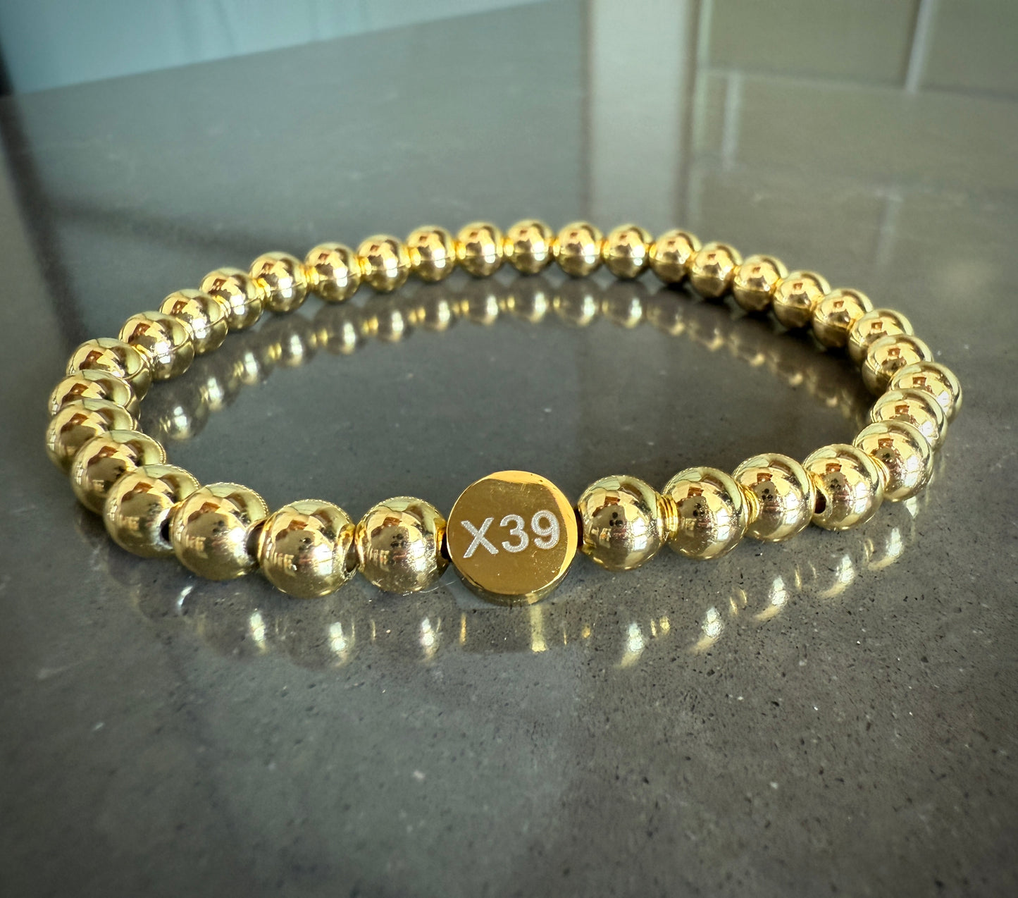 Jewelry - 14K Yellow Gold & Copper Bracelet with X39 charm