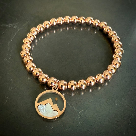 Jewelry - 6mm FAITH MUSTARD SEED 14K Rose Gold & Copper Bracelet