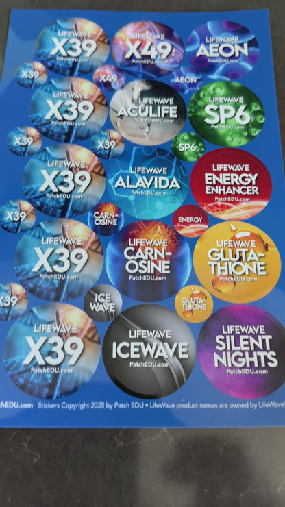 2-Pack Sticker Label Sheets